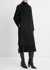 Classic Wool-Blend Straight Coat in Coats | Vince discount