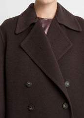 Wool-Blend Double-Breasted Long Coat in Coats | Vince near me