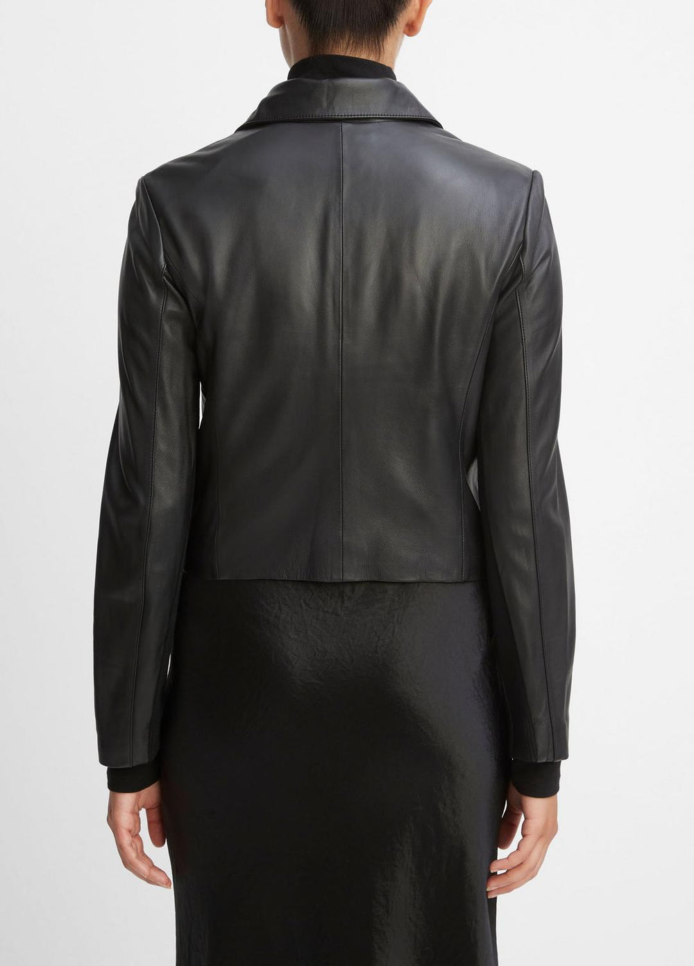 Leather Cross-Front Moto Jacket in Leather Jackets | Vince outlet