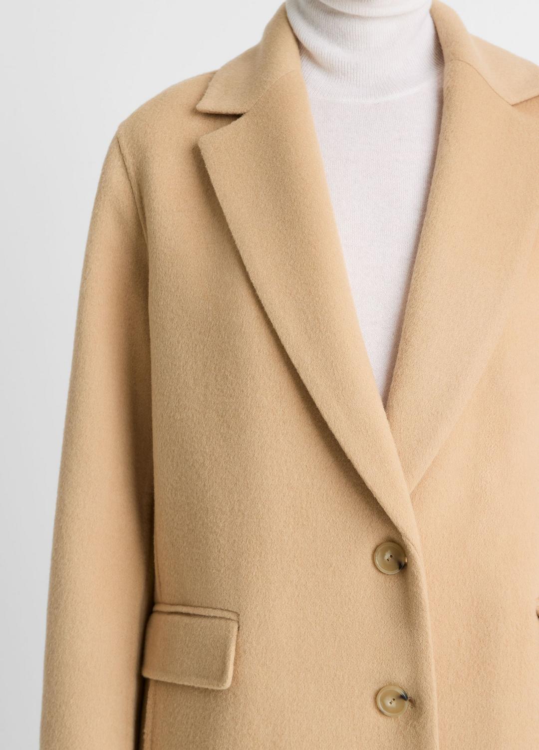 Wool-Blend Single-Breasted Coat in Coats | Vince on sale