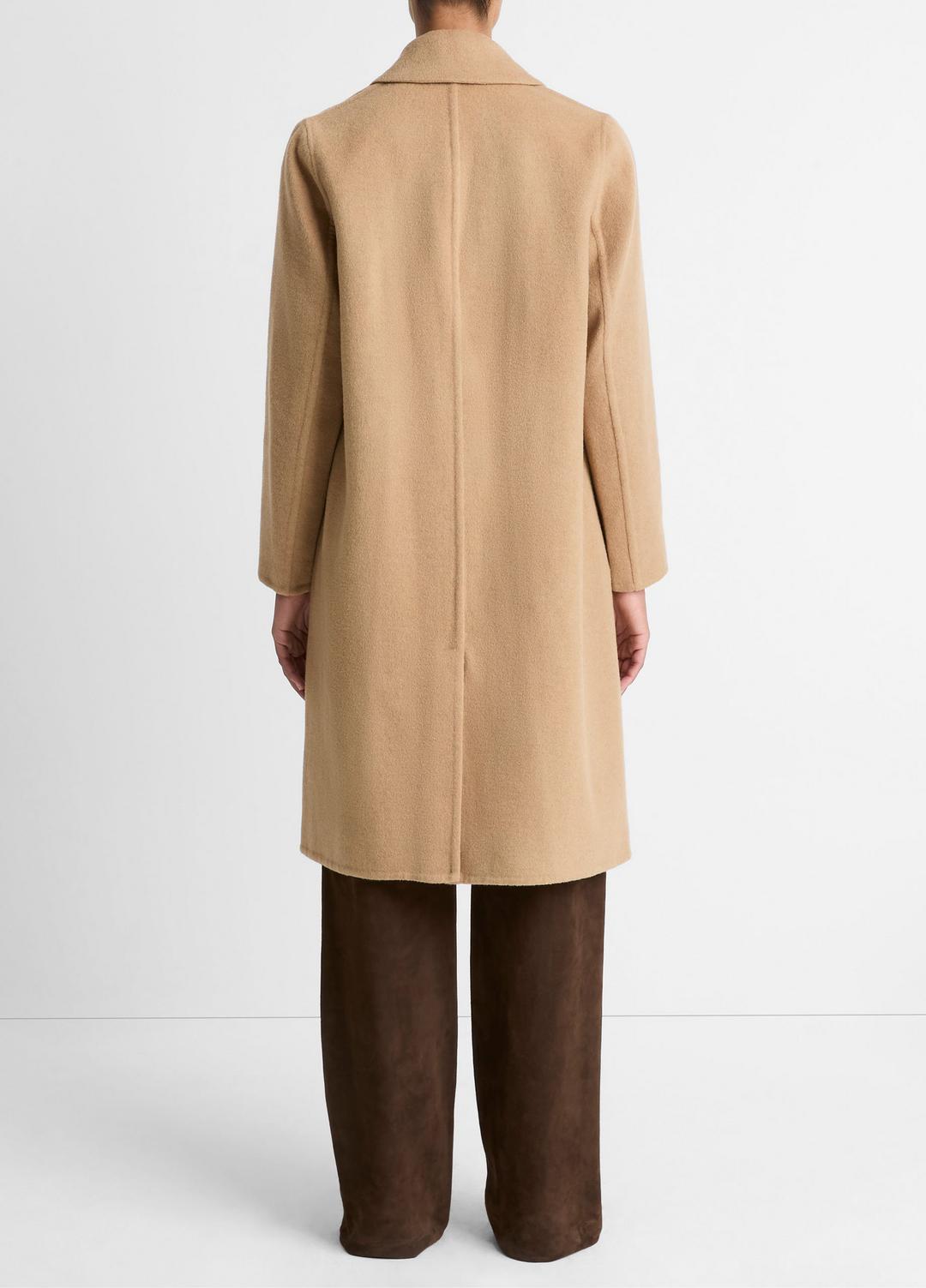Classic Wool-Blend Straight Coat in Coats | Vince Online