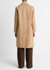 Classic Wool-Blend Straight Coat in Coats | Vince Online