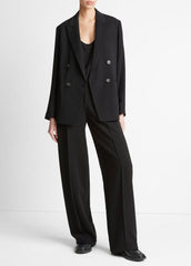 Crepe Double-Breasted Blazer in Blazers | Vince discount