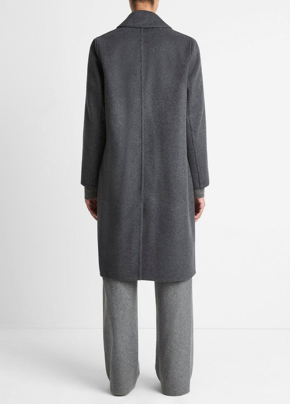 Classic Wool-Blend Straight Coat in Coats | Vince outlet