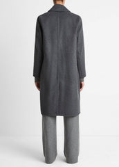 Classic Wool-Blend Straight Coat in Coats | Vince outlet
