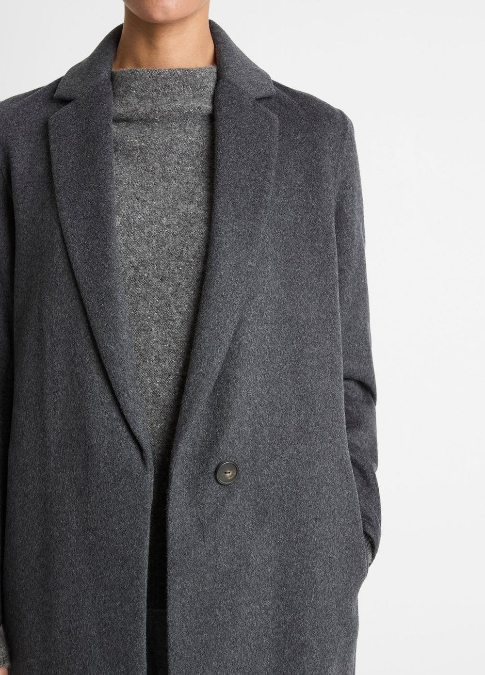 Classic Wool-Blend Straight Coat in Coats | Vince outlet