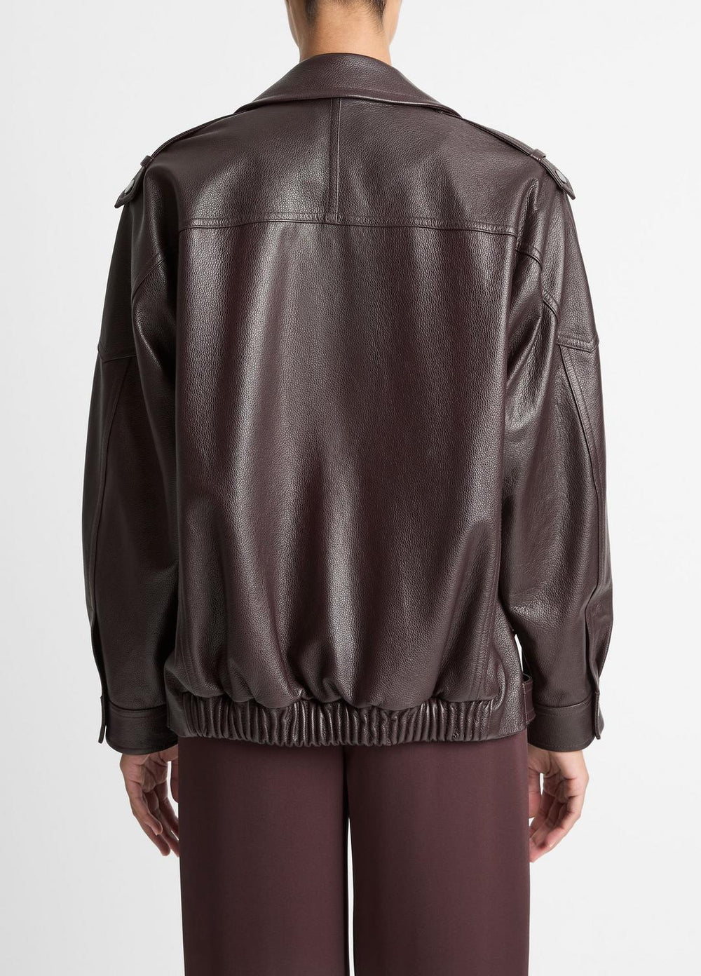 Leather Oversized Biker Jacket in Jackets | Vince for sale