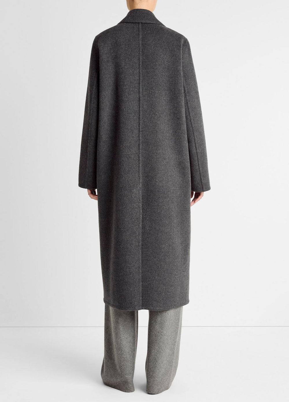 Wool-Blend Single-Breasted Coat in Coats | Vince US