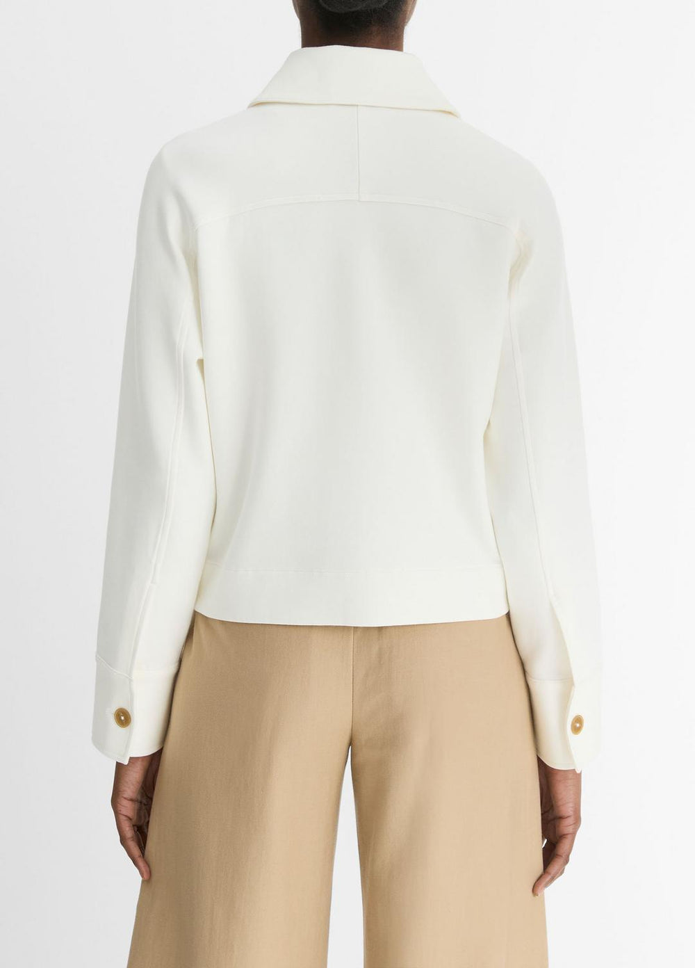 Cotton-Blend Shirt Jacket in Jackets | Vince near me