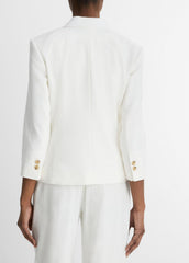 Linen-Blend Shrunken Blazer in Blazers | Vince outlet