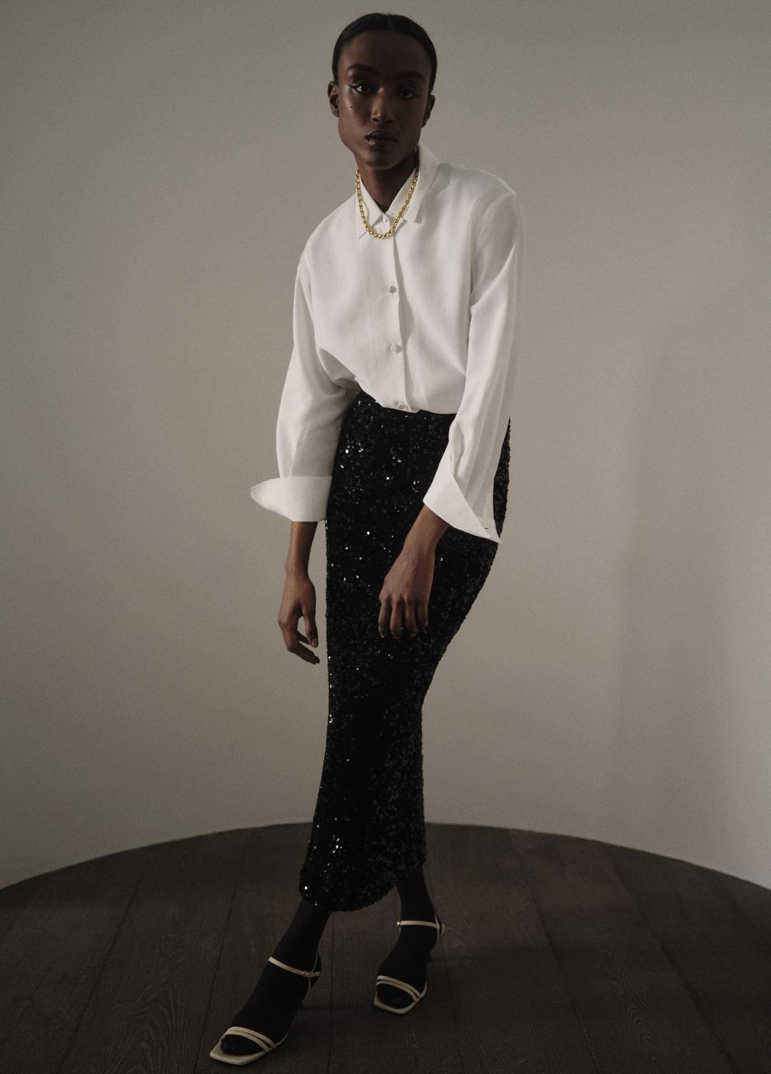 Refined Twill Covered-Button Shirt in Long Sleeve | Vince discount
