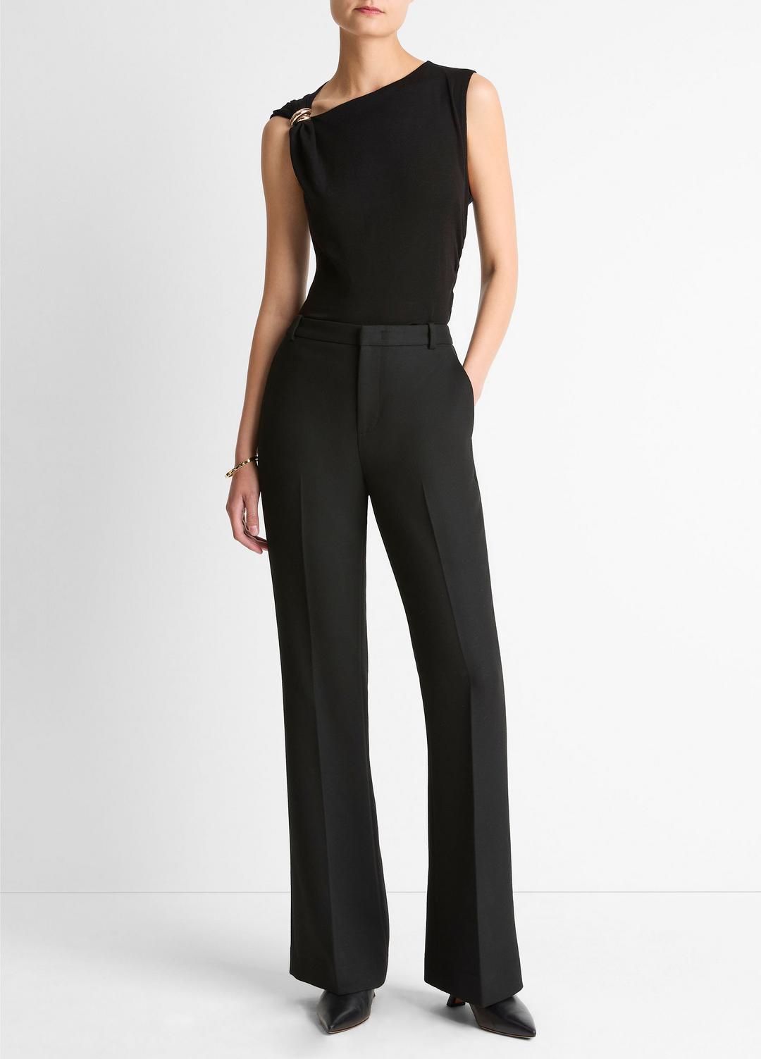 Cinched-Shoulder Wool-Blend Top in Tank Tops | Vince near me