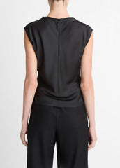 Satin Draped Cowl-Neck Top in Tank Tops | Vince for sale