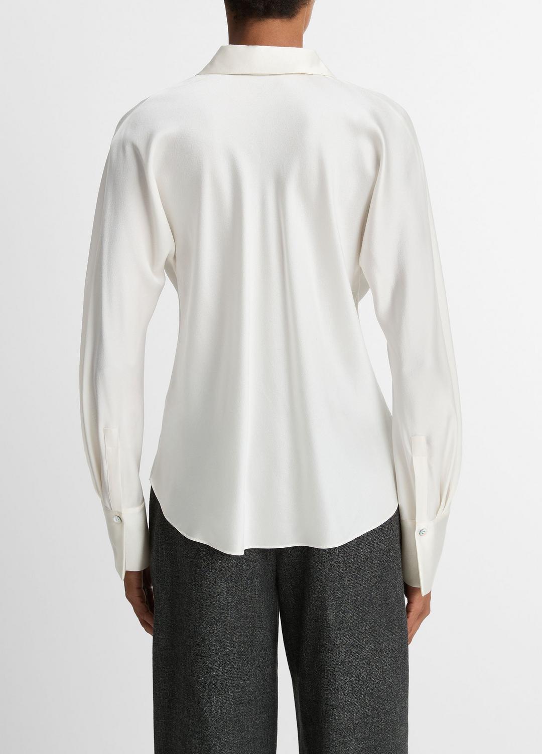 Silk Bias Long-Sleeve Blouse in Long Sleeve | Vince on sale