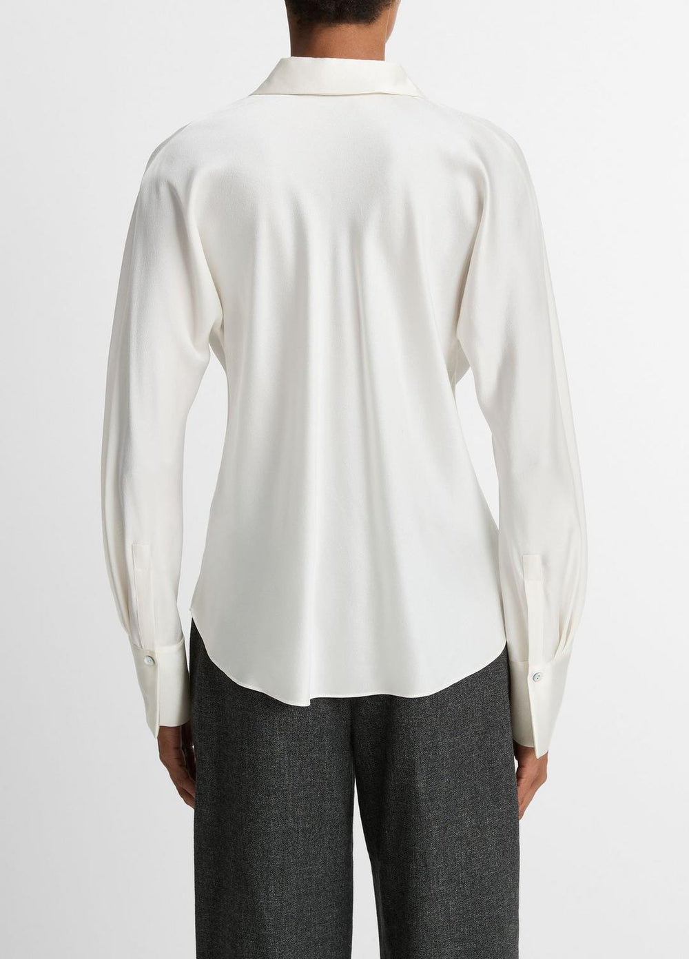 Silk Bias Long-Sleeve Blouse in Long Sleeve | Vince on sale