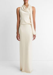 Satin Scarf Top in Tank Tops | Vince Online