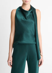 Satin Scarf Top in Tank Tops | Vince discount