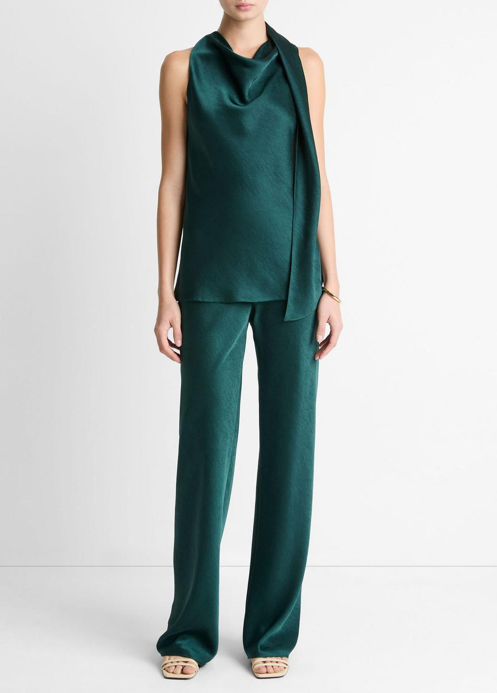 Satin Scarf Top in Tank Tops | Vince discount