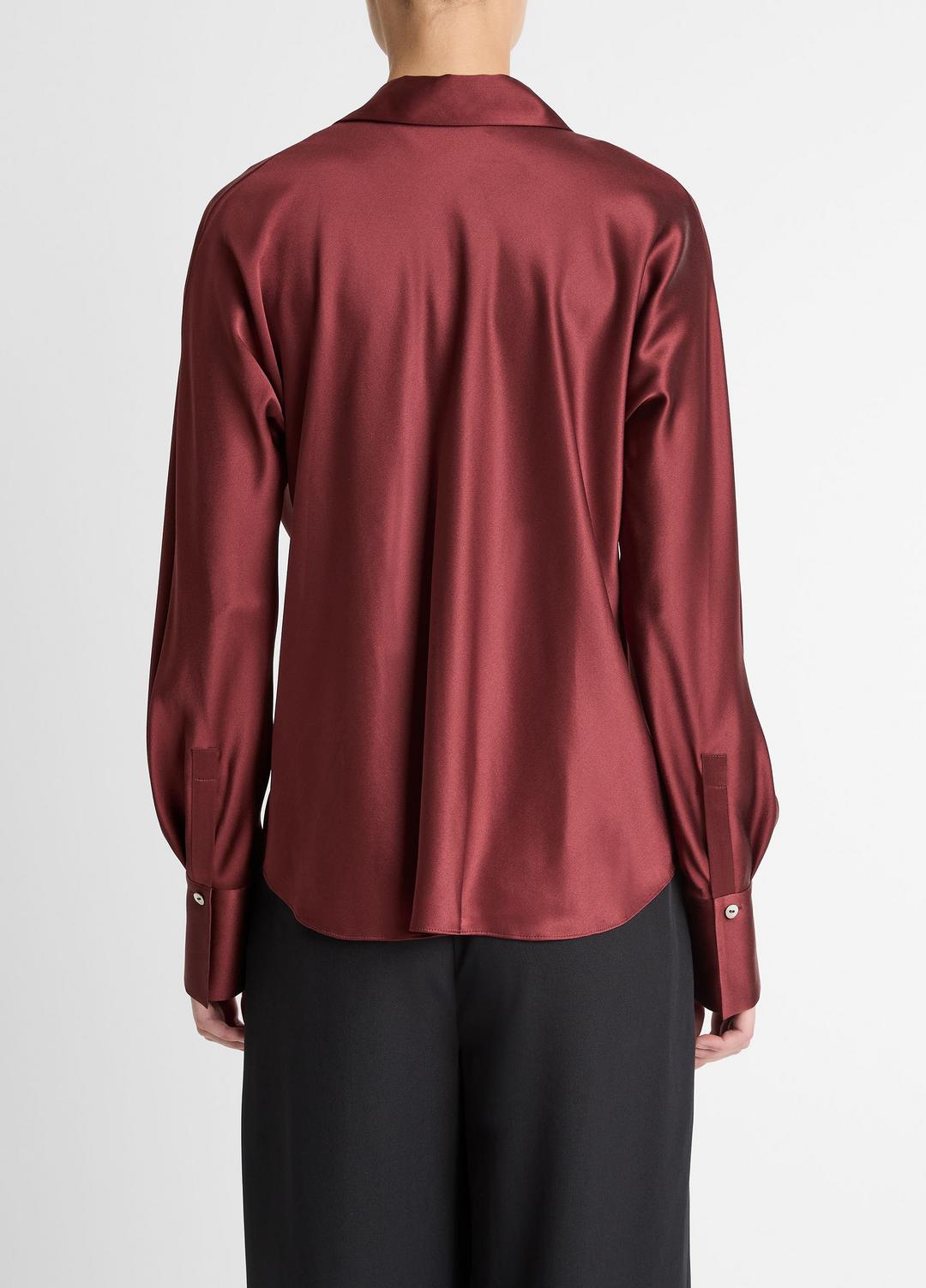 Silk Bias Long-Sleeve Blouse in Long Sleeve | Vince sale