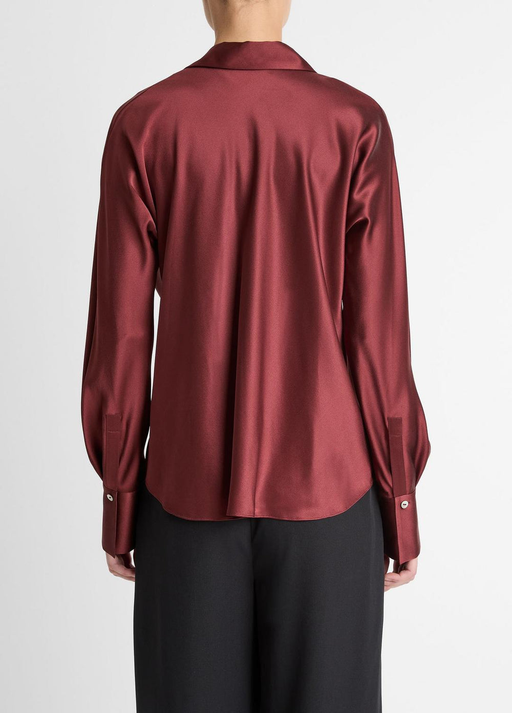 Silk Bias Long-Sleeve Blouse in Long Sleeve | Vince sale