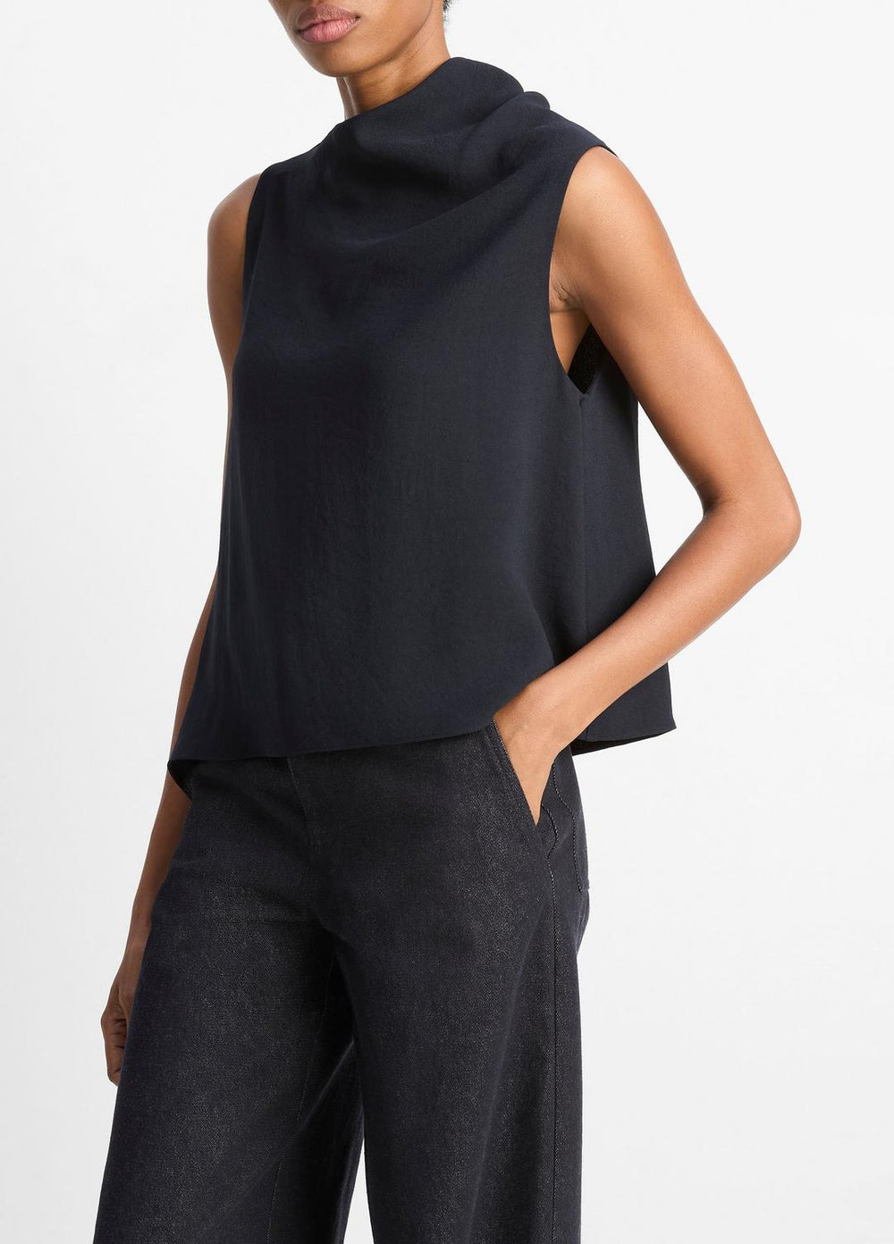Asymmetrical Draped A-Line Top in Tank Tops | Vince near me