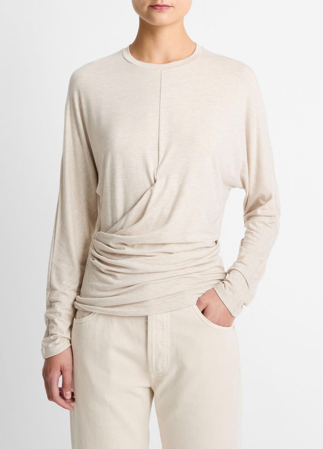 Fixed-Drape Long-Sleeve T-Shirt in Long Sleeve | Vince near me