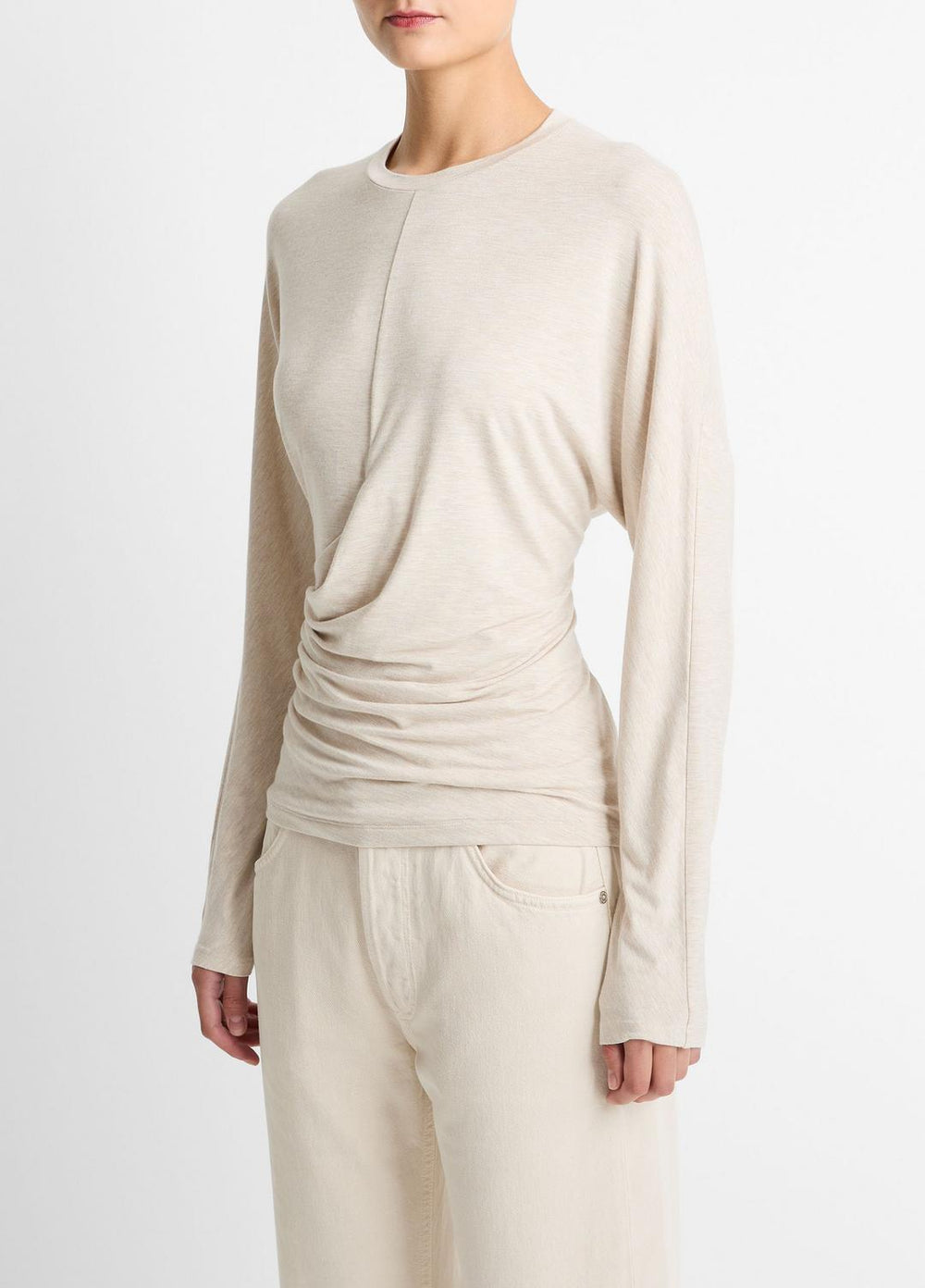 Fixed-Drape Long-Sleeve T-Shirt in Long Sleeve | Vince near me