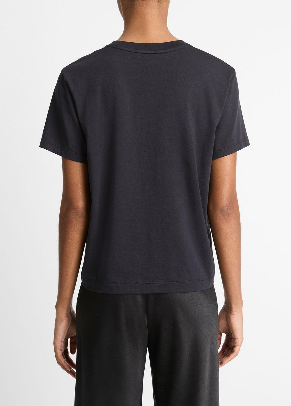 Pima Cotton Crew Neck T-Shirt in Short Sleeve | Vince for sale