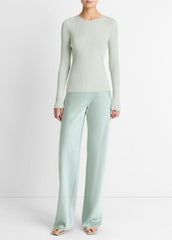 Ribbed Pima Cotton Long-Sleeve T-Shirt in Long Sleeve | Vince on sale