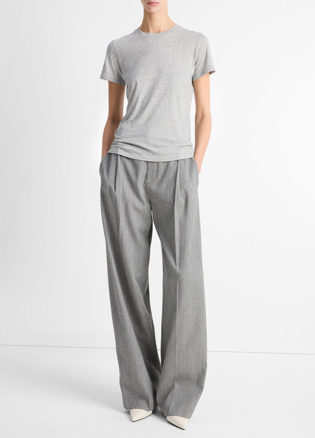 Essential Pima Cotton Crew Neck T-Shirt in Short Sleeve | Vince sale