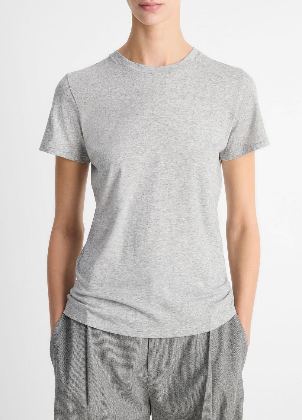 Essential Pima Cotton Crew Neck T-Shirt in Short Sleeve | Vince sale