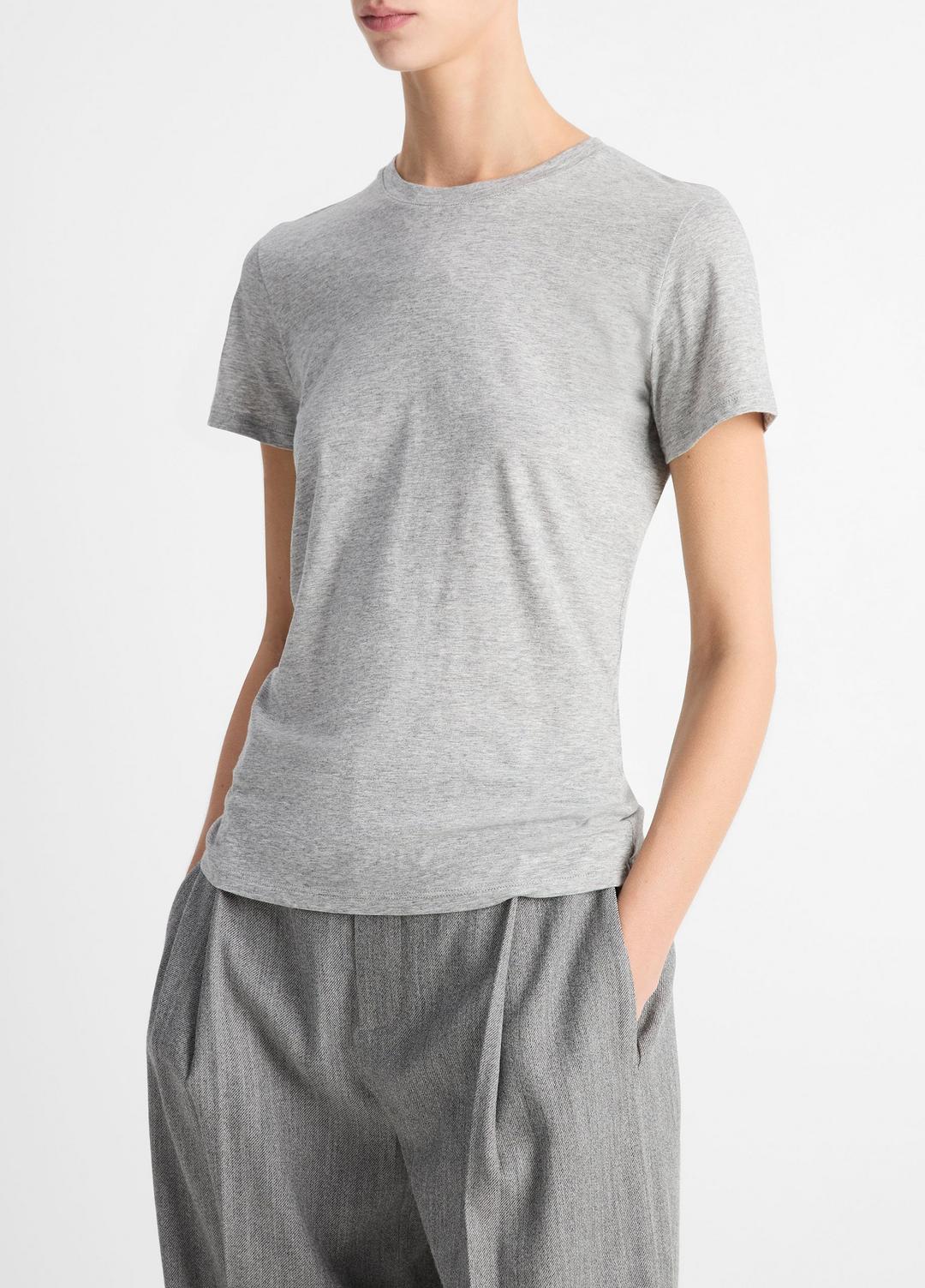 Essential Pima Cotton Crew Neck T-Shirt in Short Sleeve | Vince sale