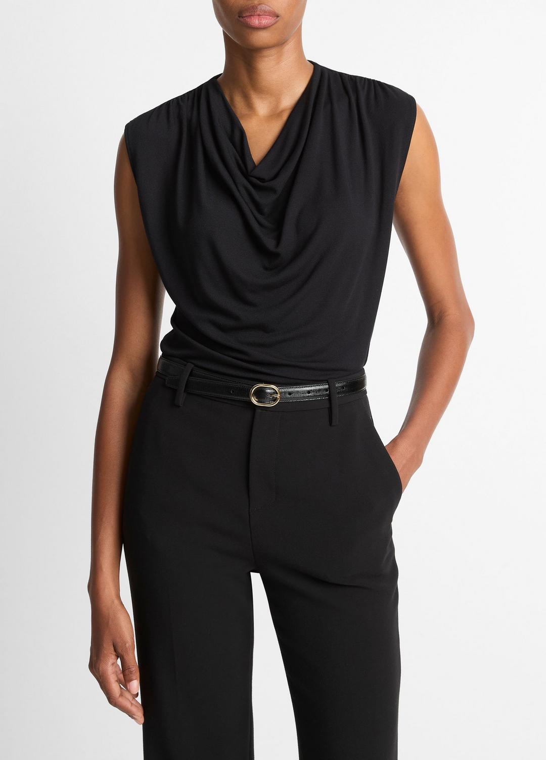 Jersey Draped Cowl-Neck Top in Tank Tops | Vince discount