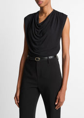 Jersey Draped Cowl-Neck Top in Tank Tops | Vince discount