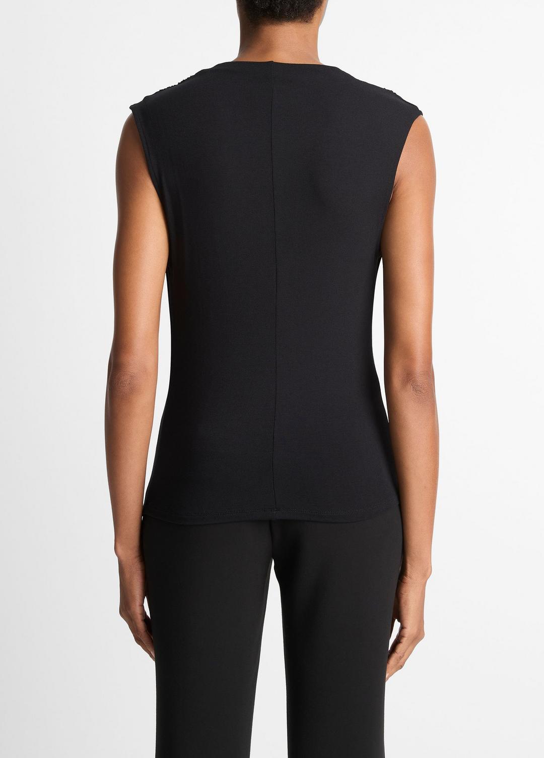 Jersey Draped Cowl-Neck Top in Tank Tops | Vince discount