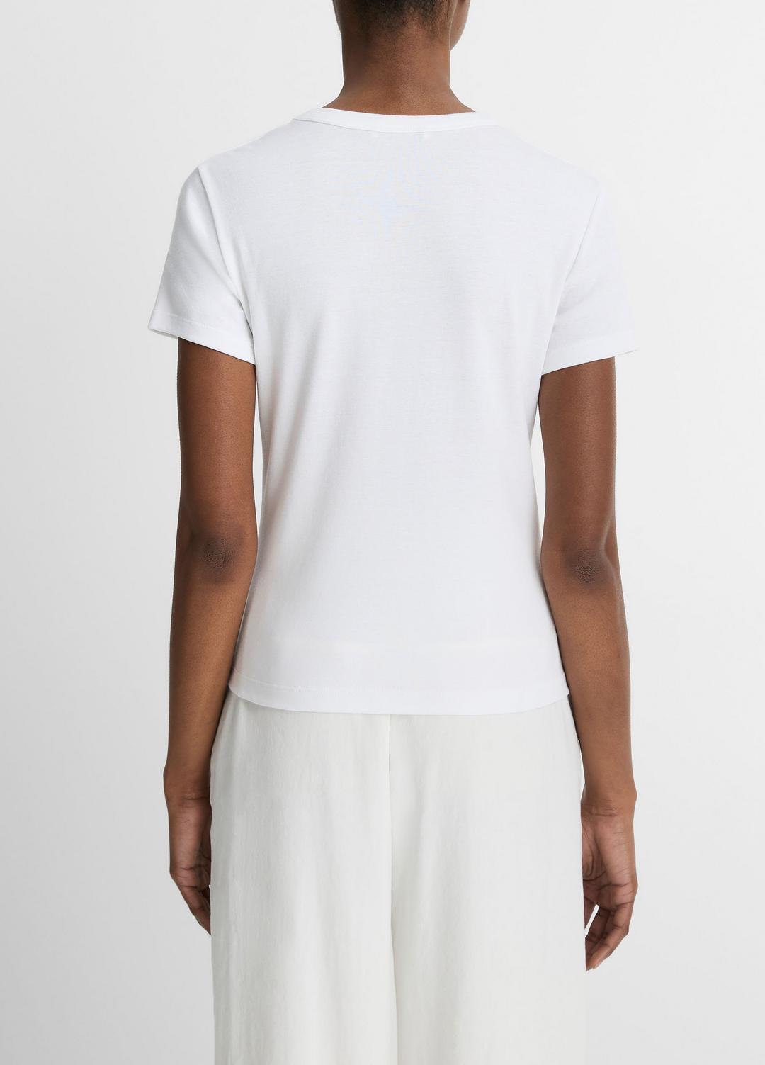 Pima Cotton-Blend '90s Shrunken T-Shirt in Short Sleeve | Vince near me