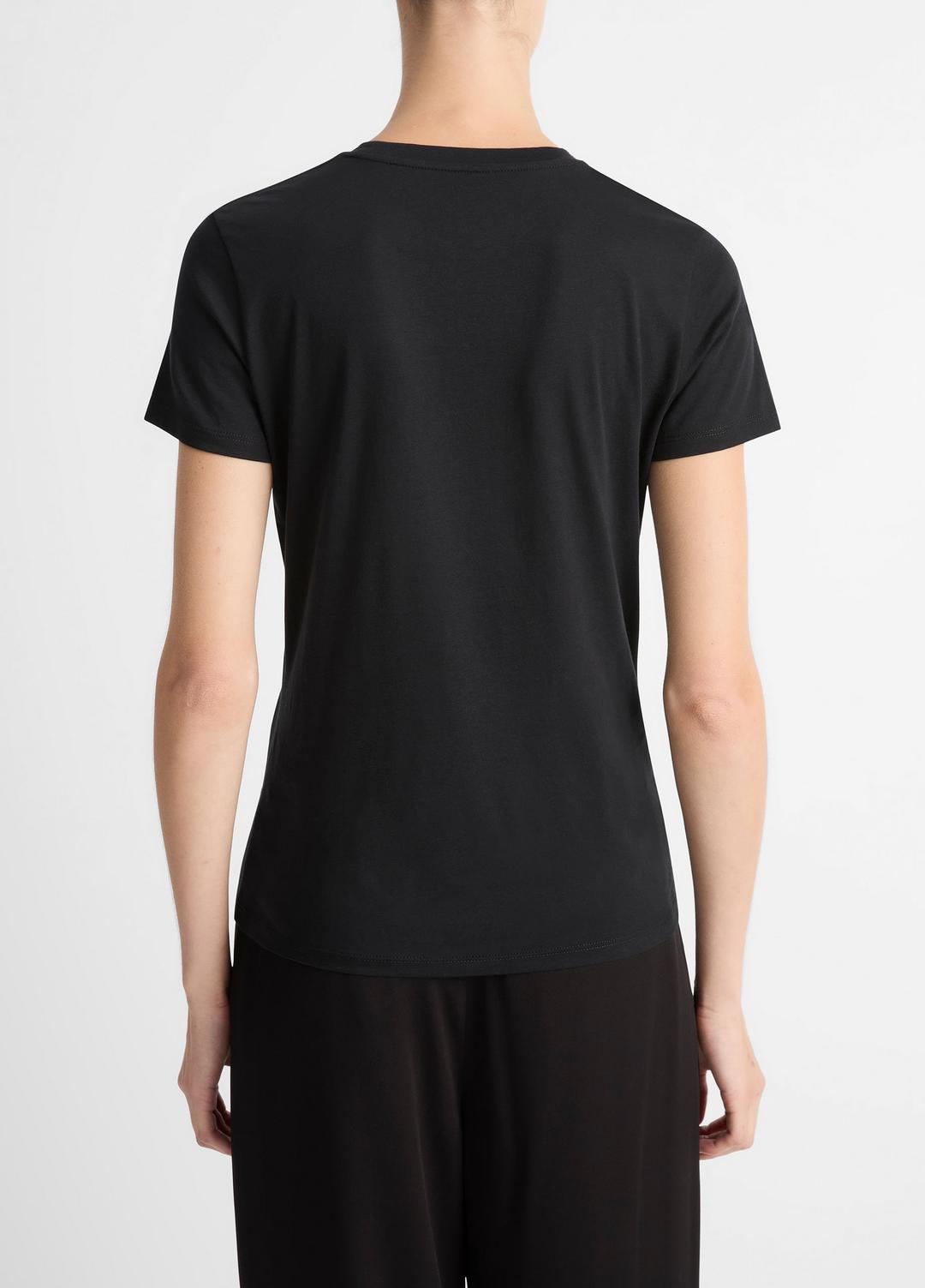 Essential Pima Cotton Crew Neck T-Shirt in Short Sleeve | Vince outlet