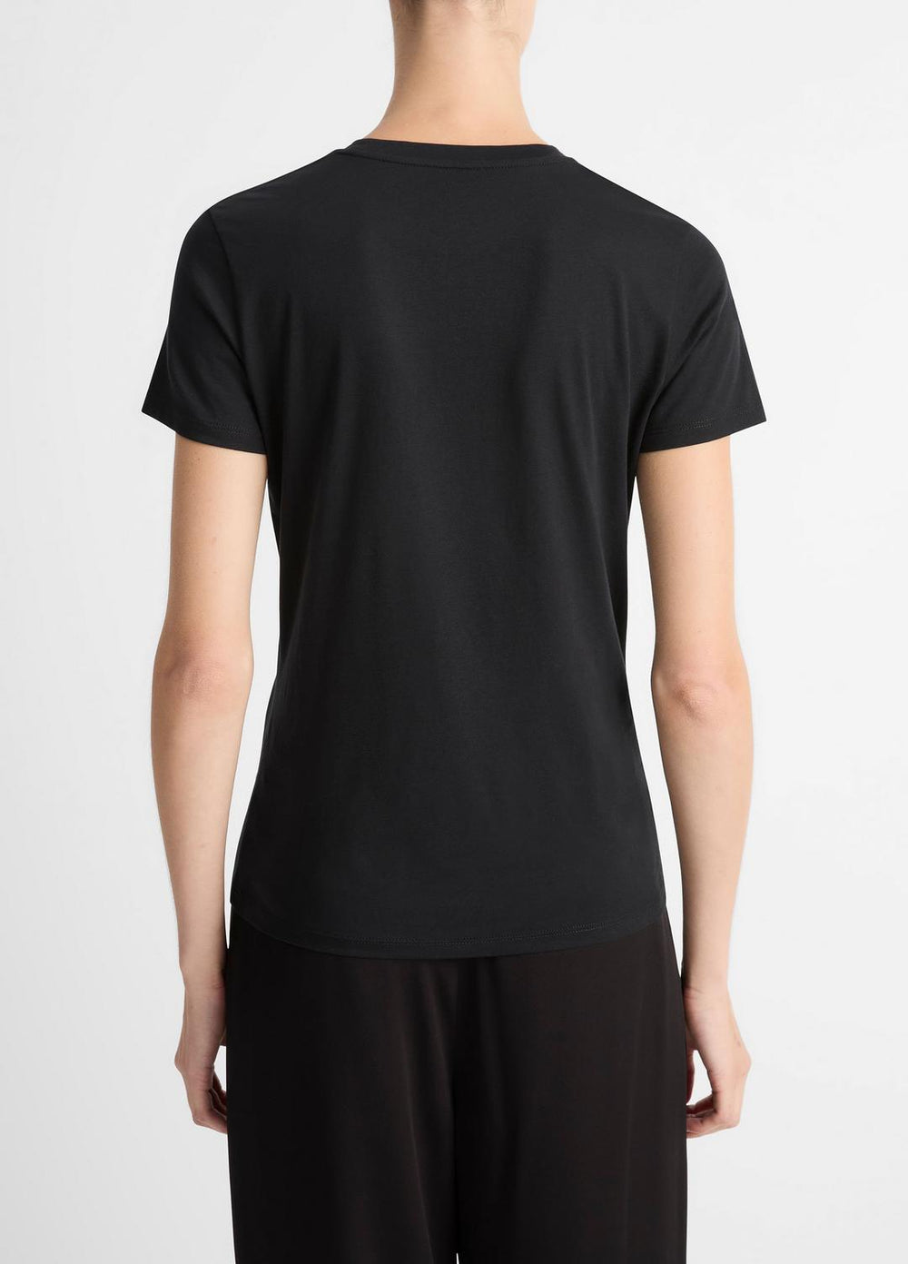 Essential Pima Cotton Crew Neck T-Shirt in Short Sleeve | Vince outlet