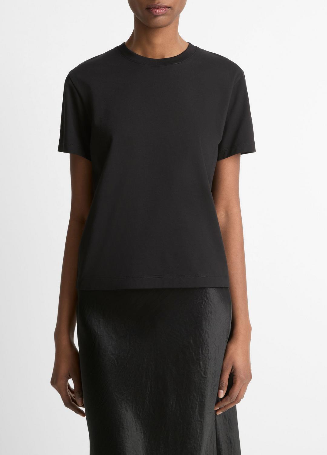 Pima Cotton Crew Neck T-Shirt in Short Sleeve | Vince for sale