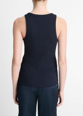 Ribbed Scoop-Neck Tank in Tank Tops | Vince Online
