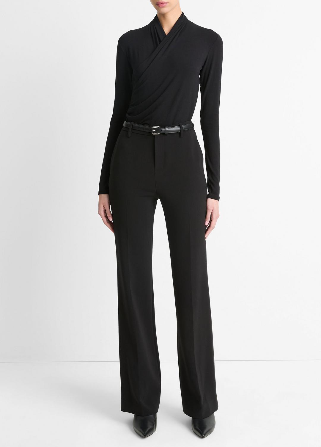 Fixed Wrap Long-Sleeve Top in Long Sleeve | Vince near me