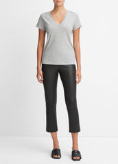 Essential Pima Cotton V-Neck T-Shirt in Short Sleeve | Vince outlet