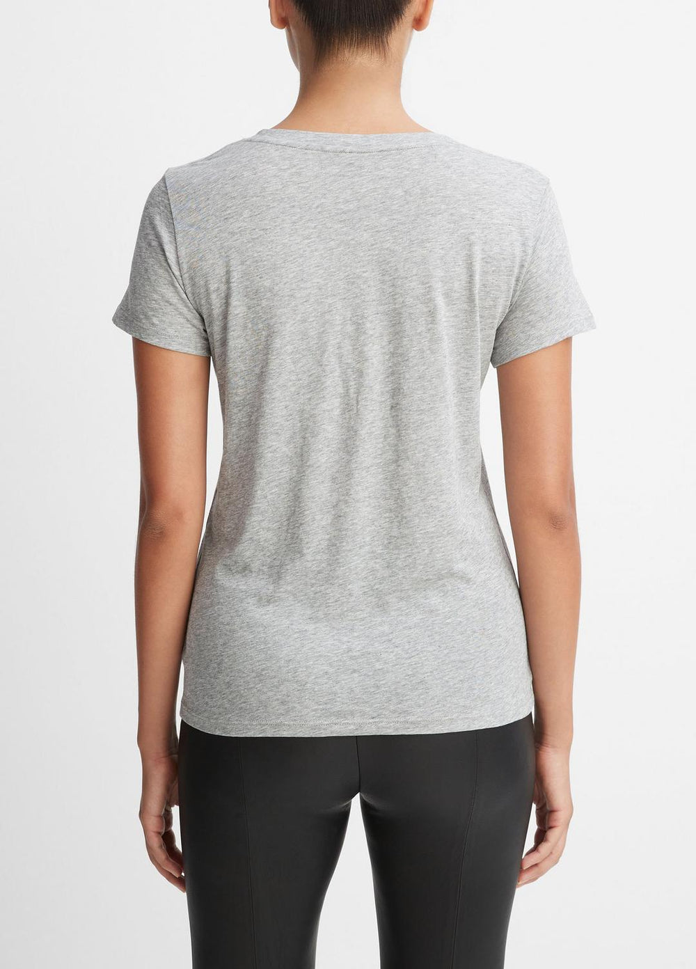 Essential Pima Cotton V-Neck T-Shirt in Short Sleeve | Vince outlet