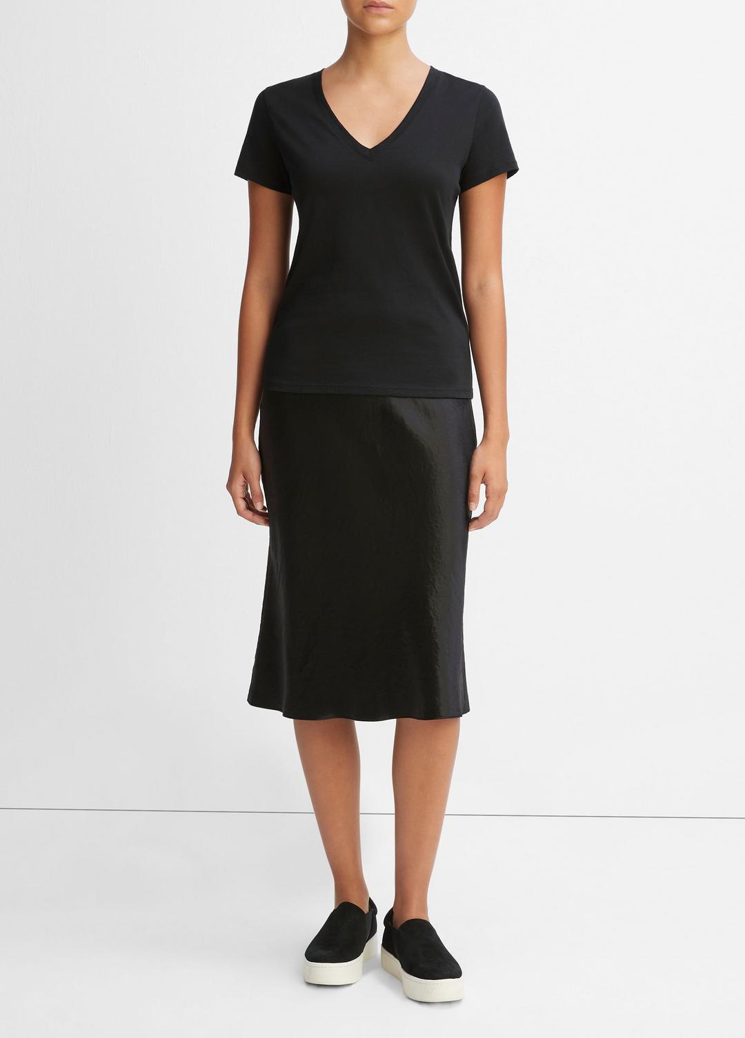 Essential Pima Cotton V-Neck T-Shirt in Short Sleeve | Vince sale