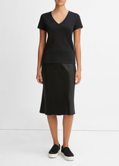 Essential Pima Cotton V-Neck T-Shirt in Short Sleeve | Vince sale
