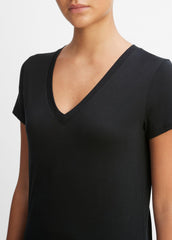 Essential Pima Cotton V-Neck T-Shirt in Short Sleeve | Vince sale