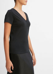Essential Pima Cotton V-Neck T-Shirt in Short Sleeve | Vince sale