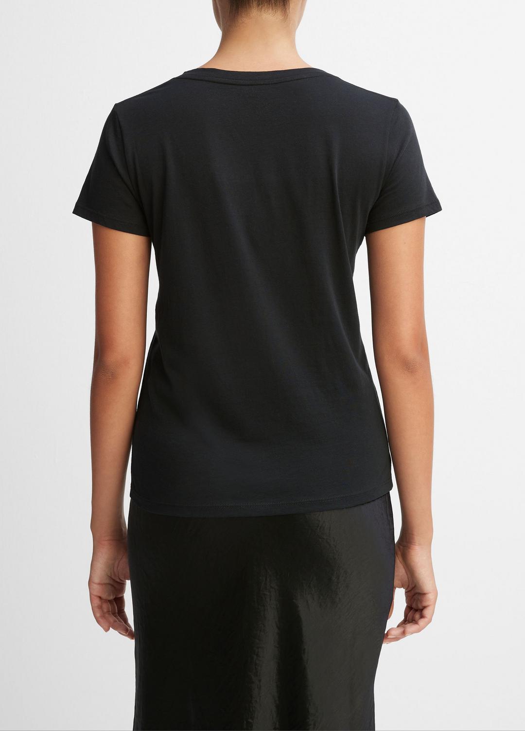 Essential Pima Cotton V-Neck T-Shirt in Short Sleeve | Vince sale