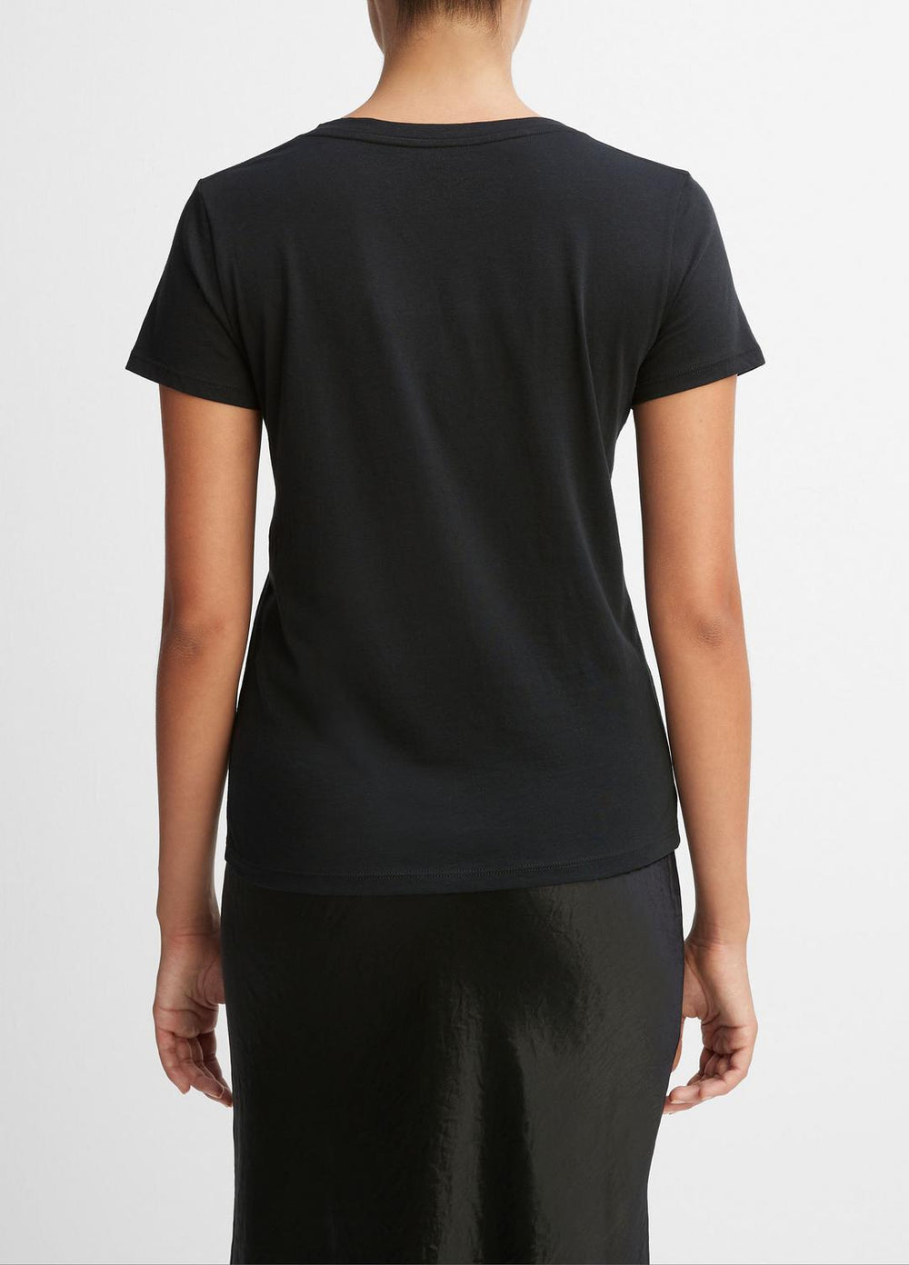 Essential Pima Cotton V-Neck T-Shirt in Short Sleeve | Vince sale