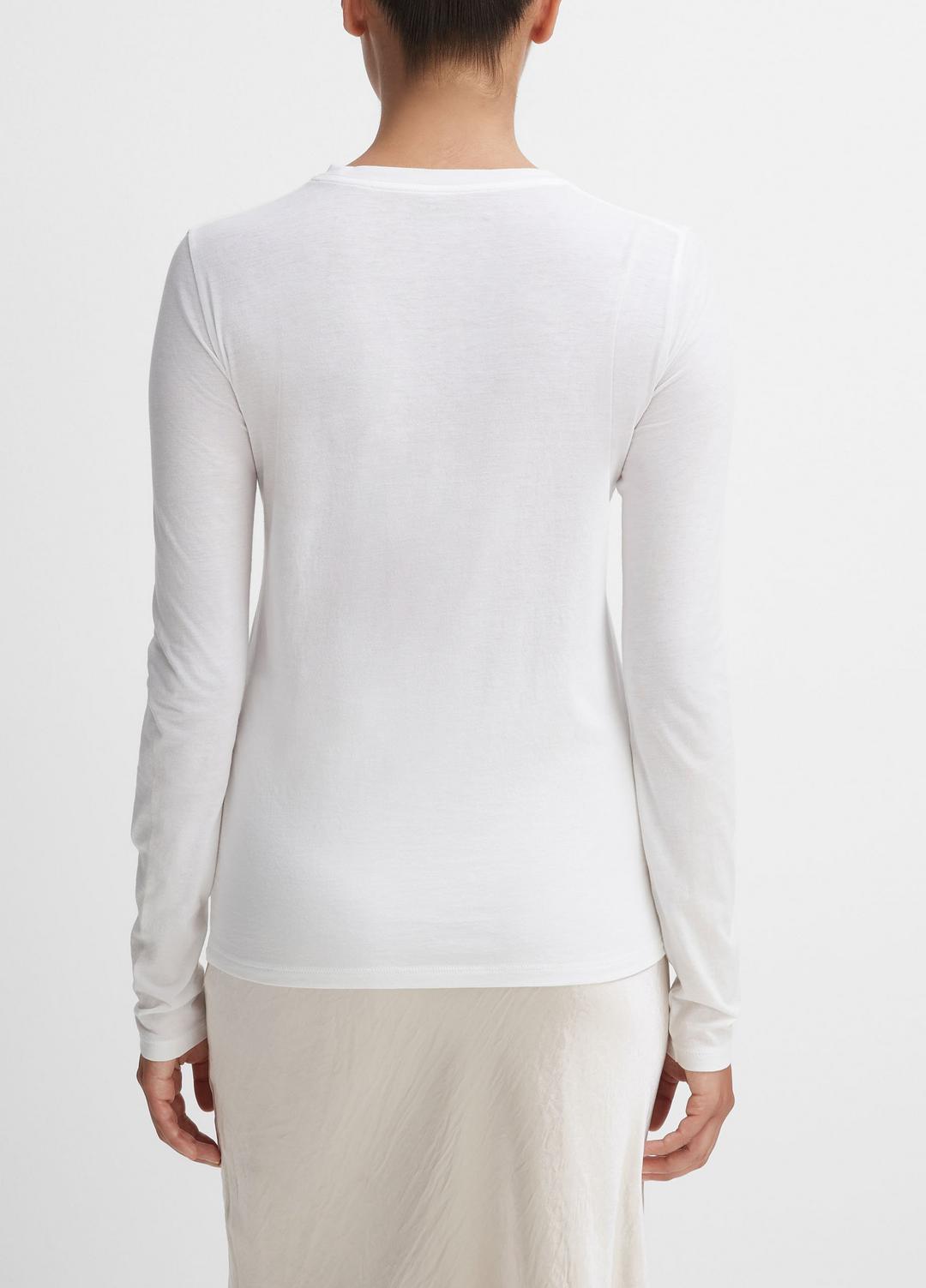 Essential Long Sleeve Crew Neck T-Shirt in Long Sleeve | Vince for sale